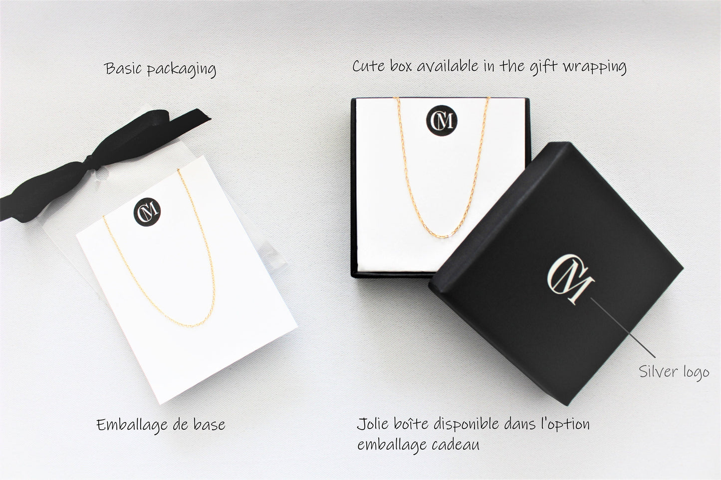 14K Rose gold filled earrings,  Front back chain on studs