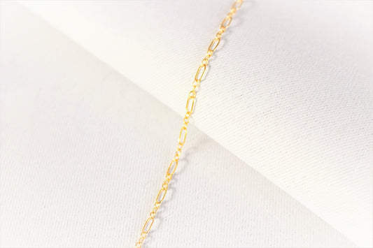 14k gold filled chain necklace ∙ Long and short chain ∙ 2.6mm