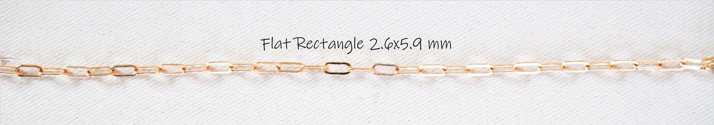 Bracelet trombone rempli d'or rose 14 carats ∙ Chaîne de trombone minimaliste en or rose