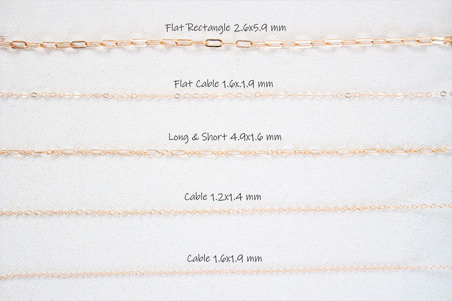 14k Rose Gold Filled Necklace ∙ Water Resistant Custom Rose Gold Chain