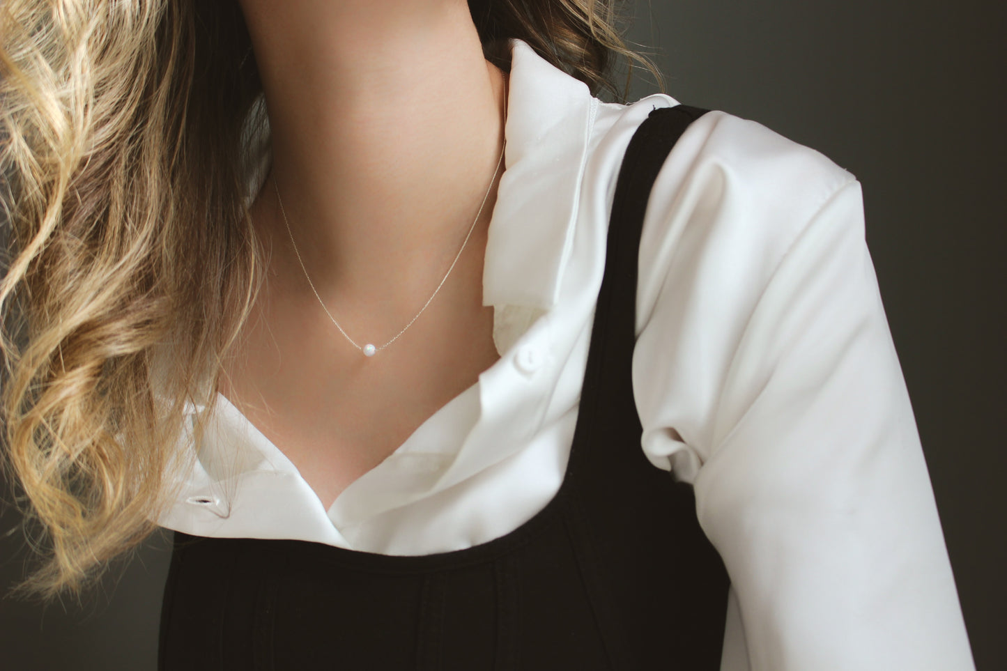 Dainty Ball Opal Necklace In Gold Fill Or Sterling Silver ∙ Small Dainty Statement Necklace