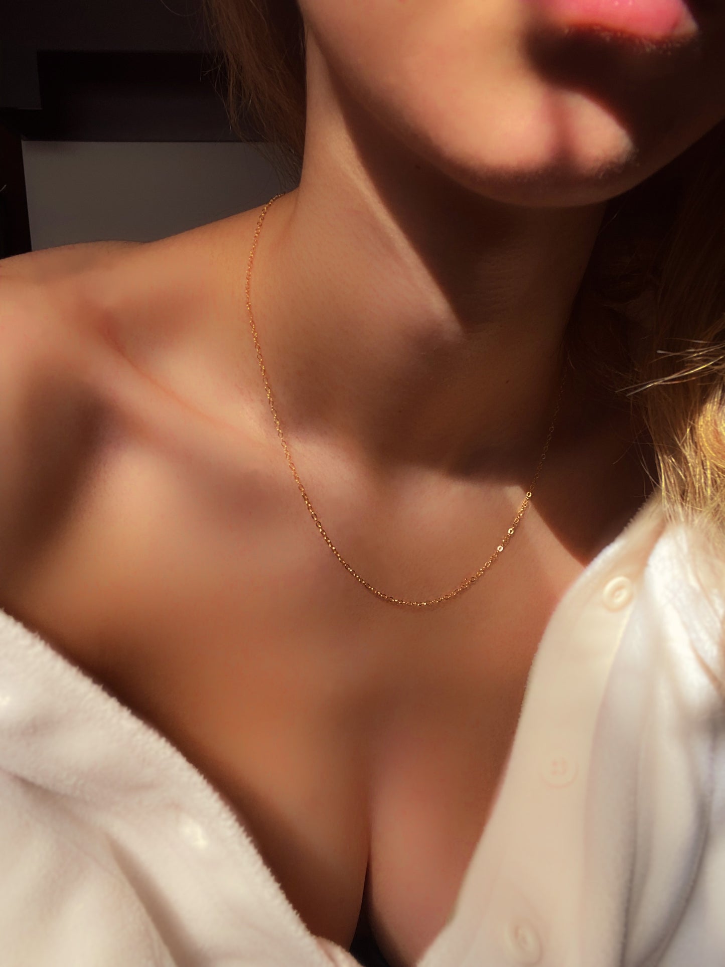 14k gold filled flat cable chain · 14 to 20'' · Gold fill necklace · Choker necklace · Minimalist chain for women