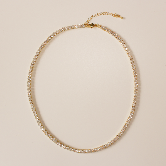Tennis Necklace ∙ Necklaces For Women ∙ Diamond Tennis ∙ Crystal row necklace ∙ Cubic Zirconia Necklace