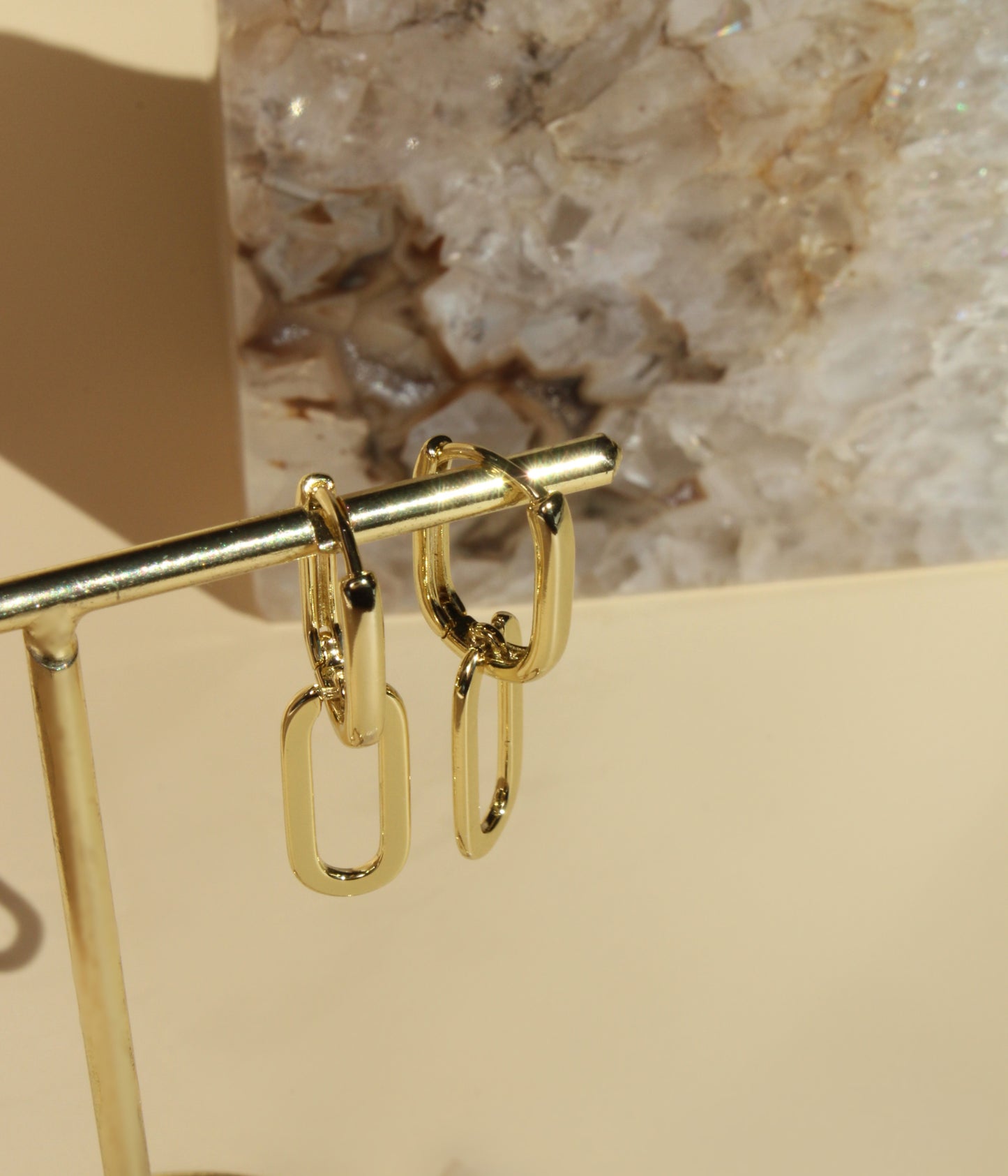 NEMY - Hoop Earrings Dipped in 14K Gold ∙ Chunky Earrings