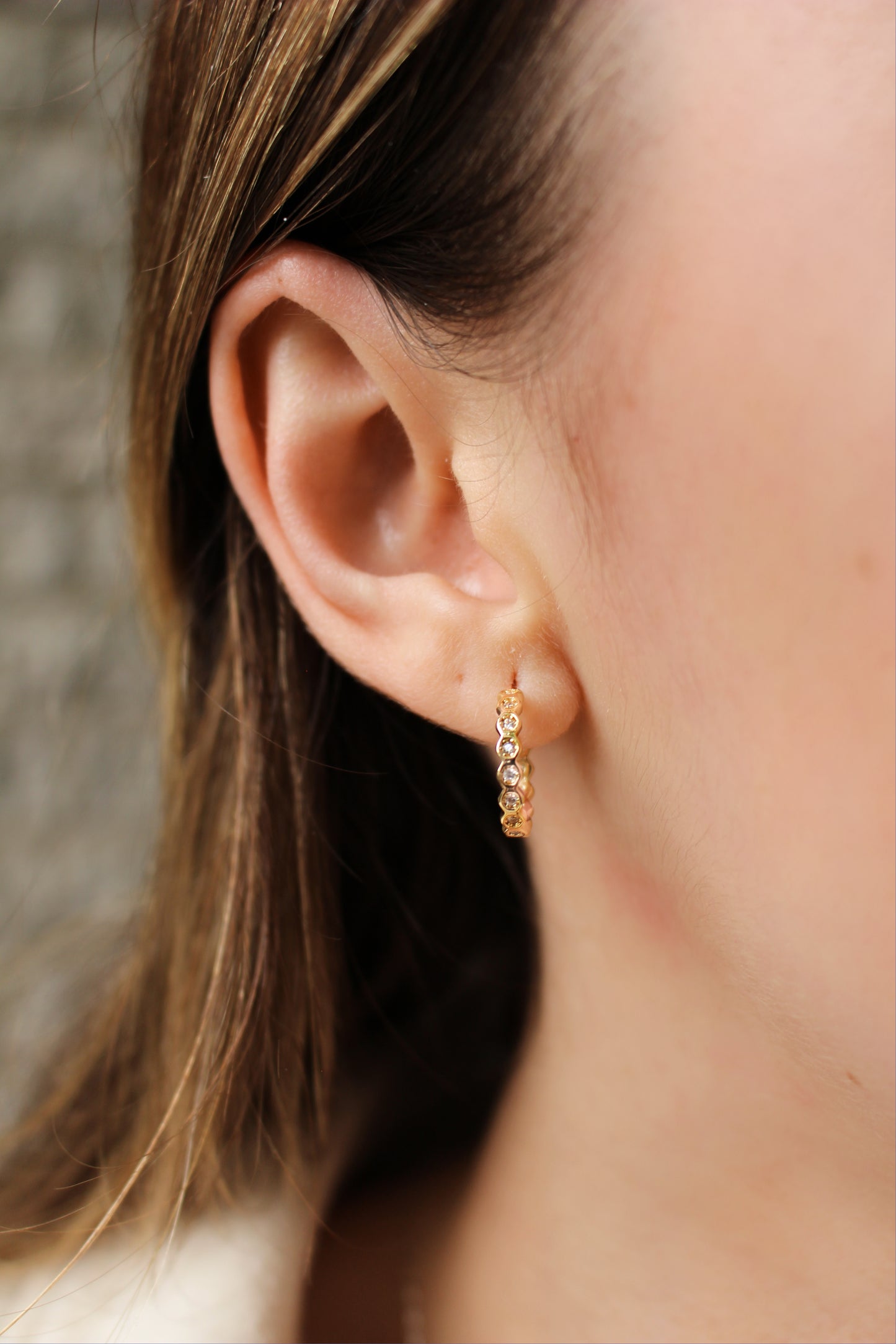 BeeHer - Boucles d'oreilles créoles en gold filled | 15mm