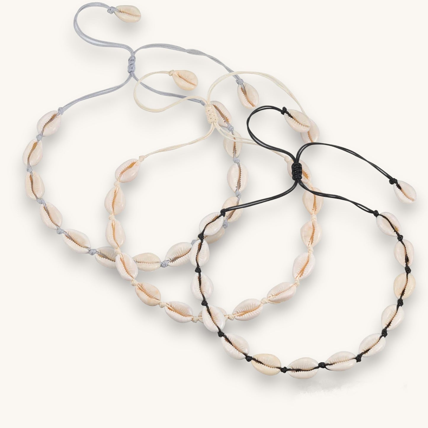 Cowrie Shell Necklace and Bracelet