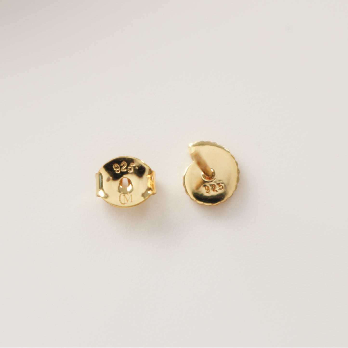 18k Gold Vermeil Ammonite Shell Stud Earrings