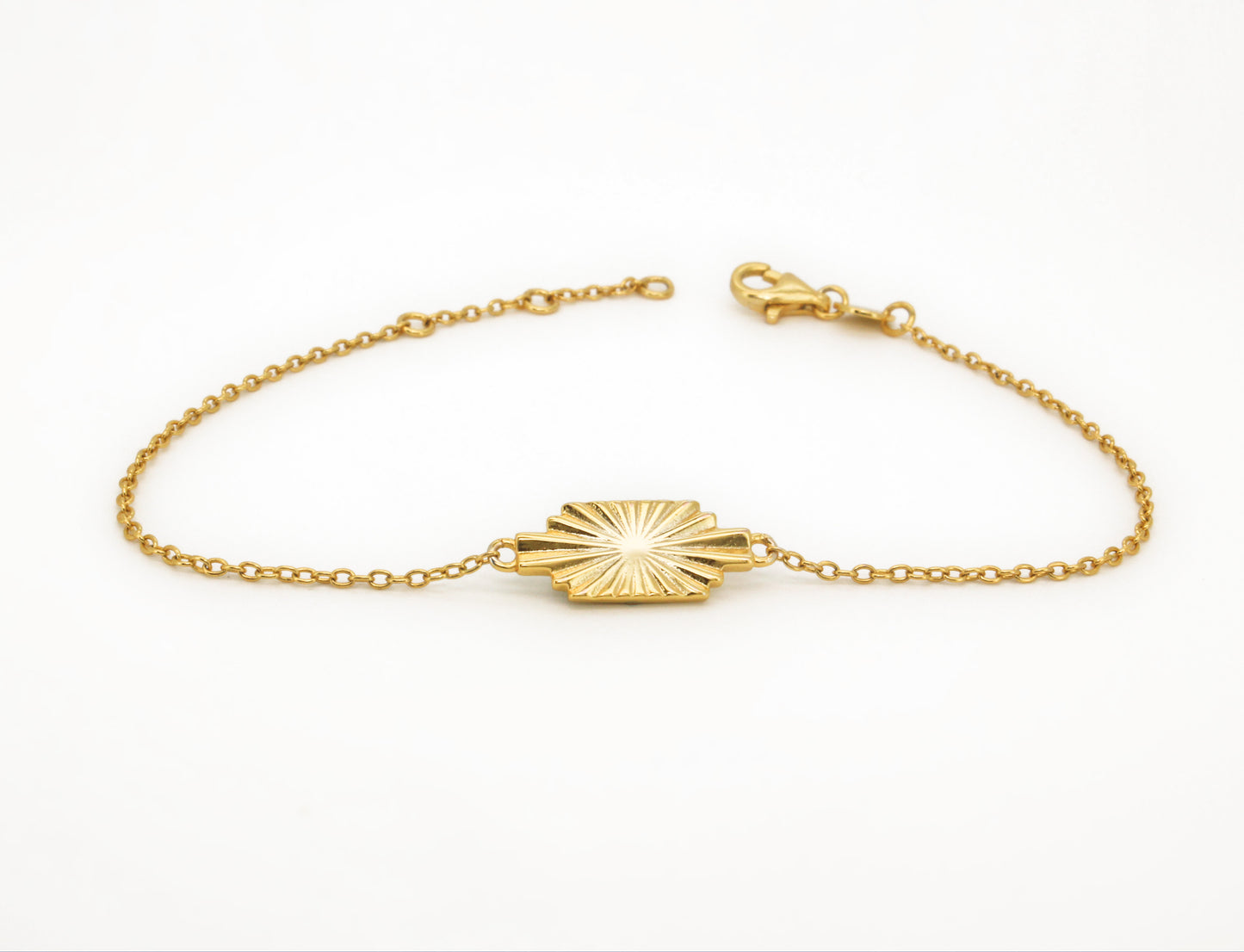 18k Gold Vermeil Sunburst Bracelet
