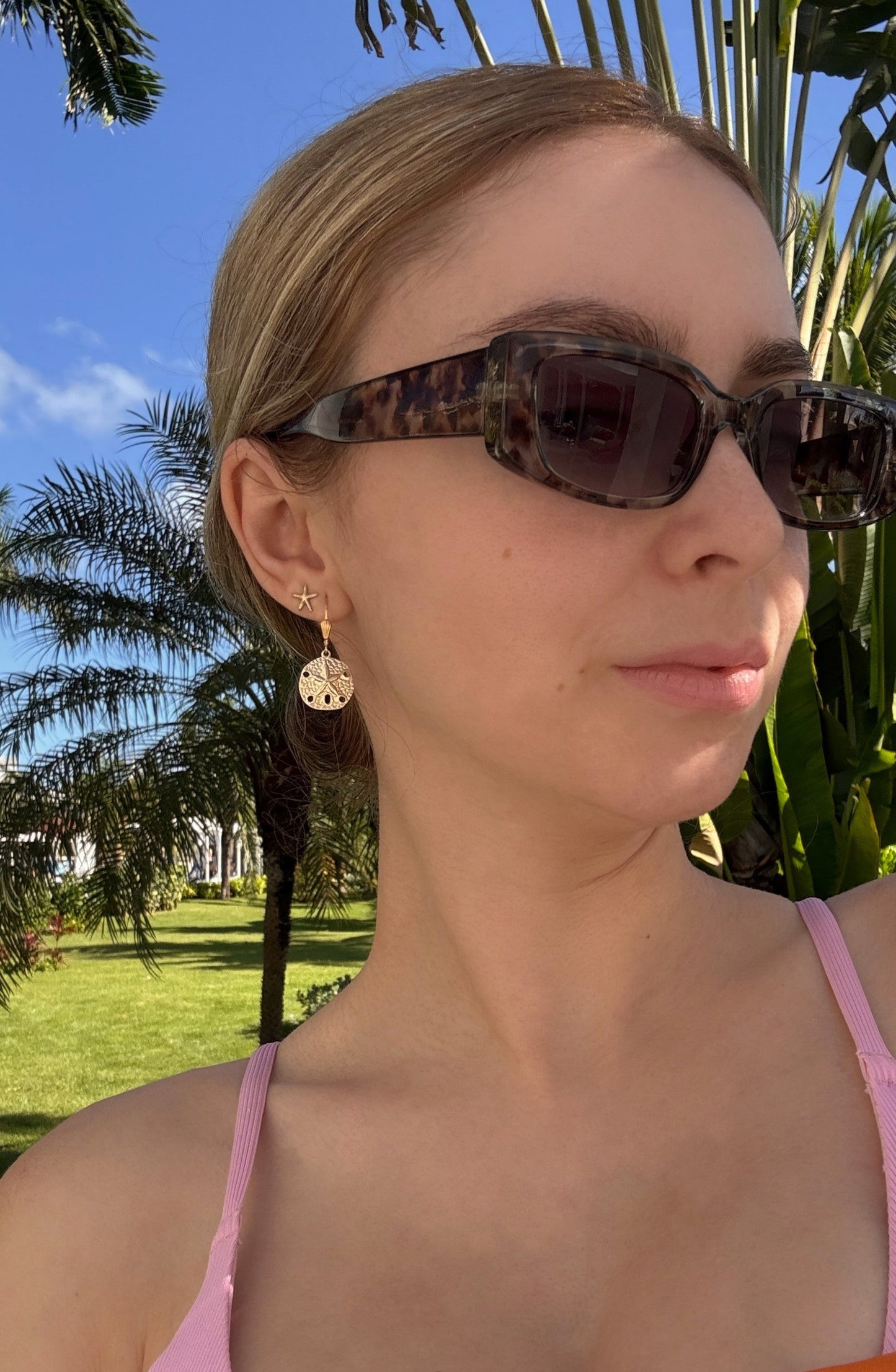 Dainty Little Stud in 14k Gold Filled · Beach Studs Jewelry · Mini Cross Post · Starfish Earring · Butterfly, Whale, Leaf, Shell Tiny Studs