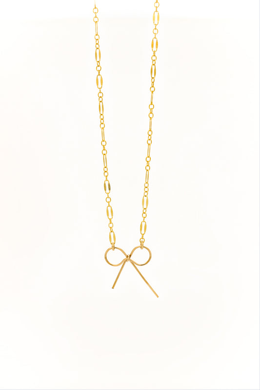 Bow Knot Necklace in 14k Gold Filled