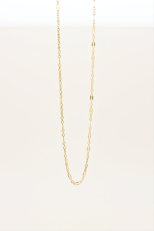 Lip Chain Necklace in Gold Filled or Sterling Silver ∙ Sequin Lace Chain