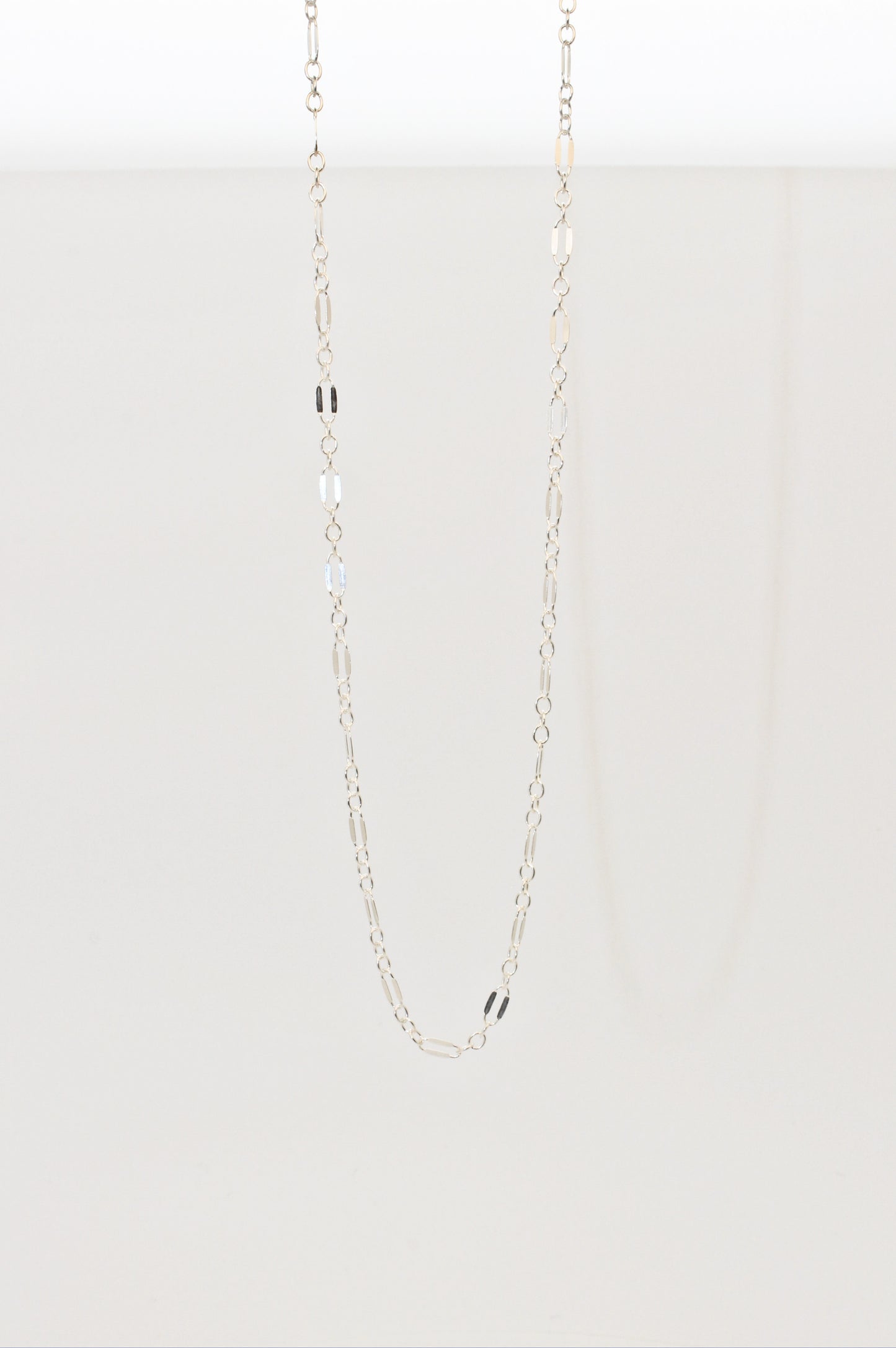 Lip Chain Necklace in Gold Filled or Sterling Silver ∙ Sequin Lace Chain
