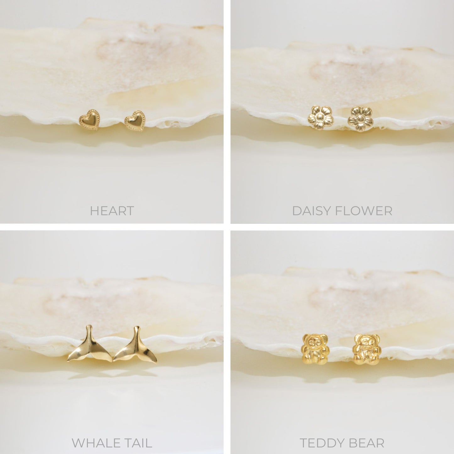 Dainty Little Baby Studs in 14k Gold Filled