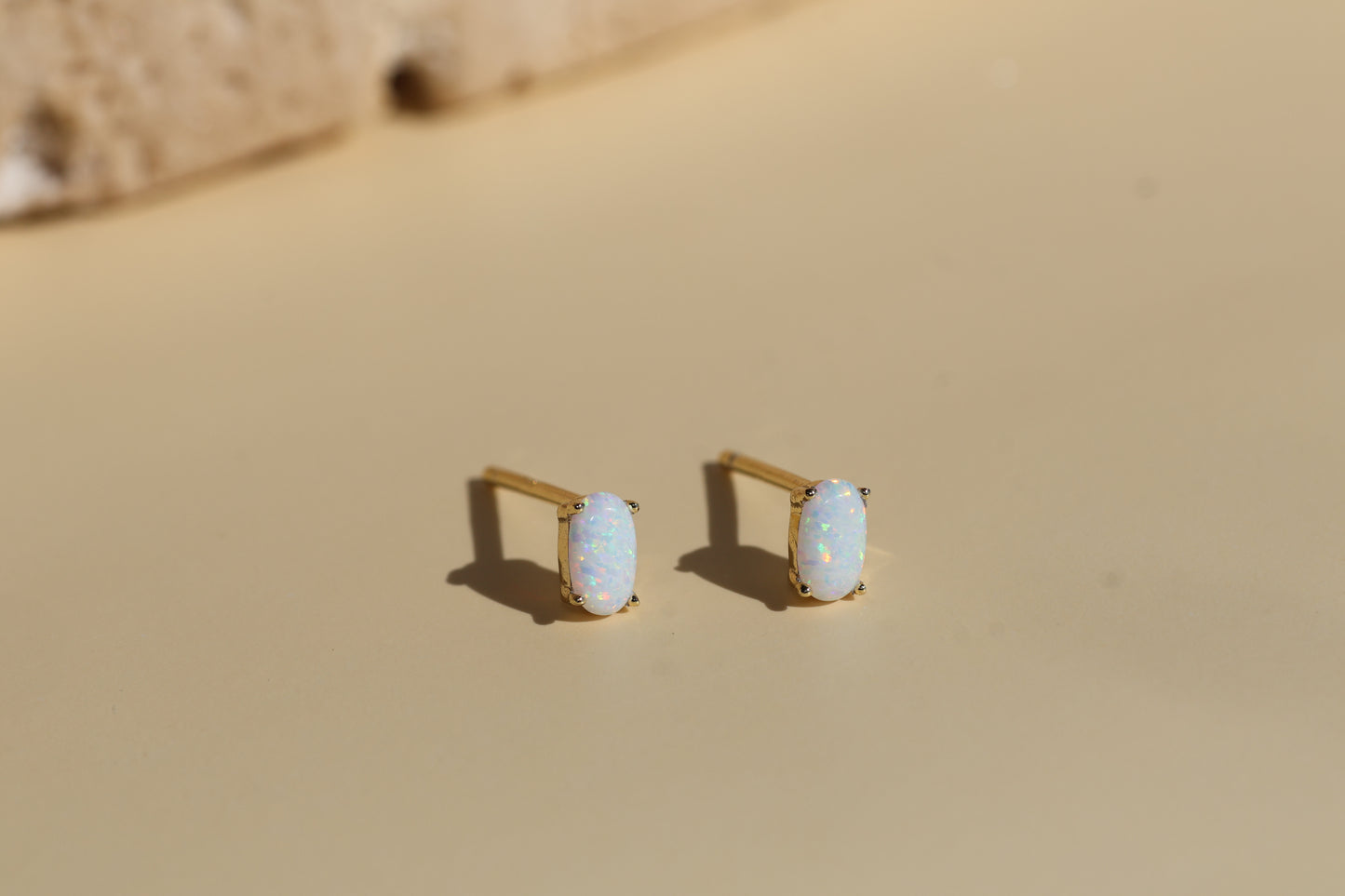 Tiny 18k Gold Studs Earrings AAAAA Zirconia · Birthstone Gemstones Earrings
