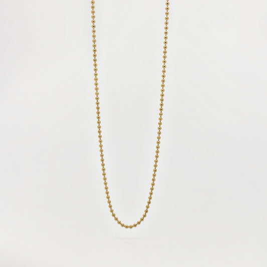 ball chain necklace in gold filled