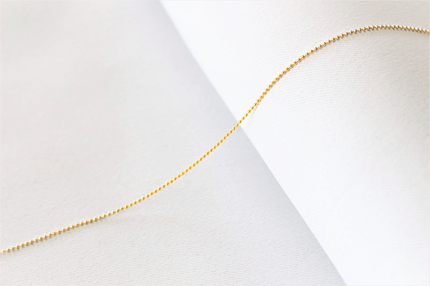 14k Gold Filled Ball Chain Bracelet ∙ Minimalist Custom Bracelet Length ∙ Gift for her ∙ Bridesmaid Gift ∙ 1mm ∙ Gold Beaded Bracelet