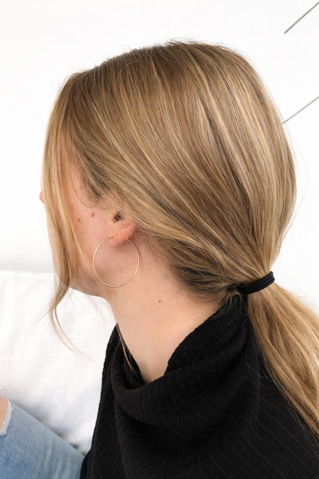 14k Gold Filled Big Hoops Earrings 50 mm