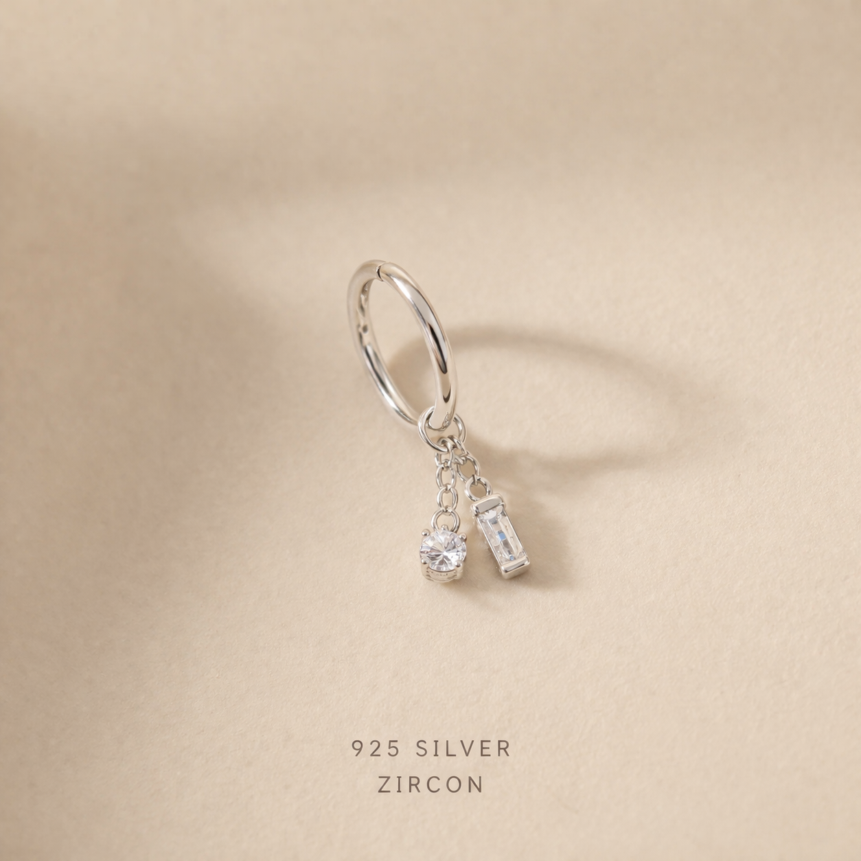 ss925 Add on Earring Charm · Build Your Own Earrings · Water Drop Star Olive Rainbow Charm for Hoops · One charm per quantity · Easy DIY