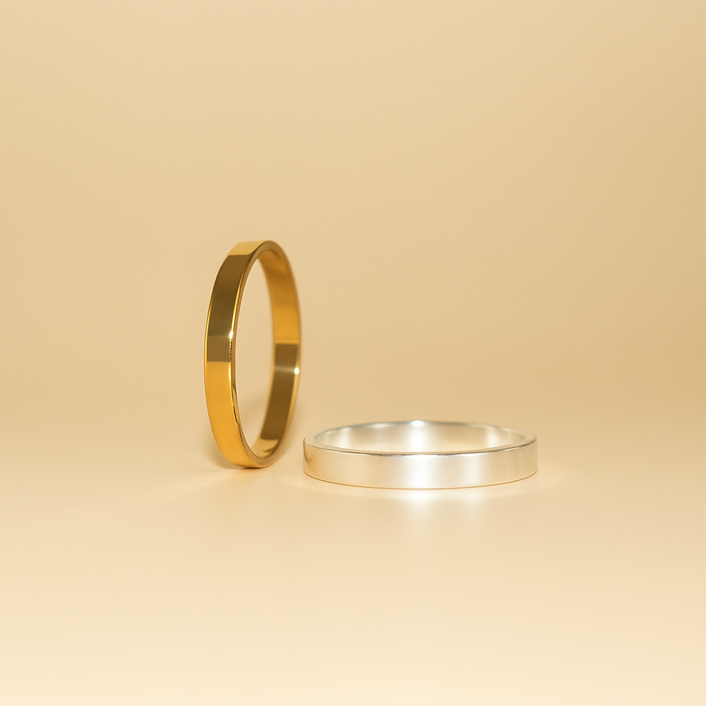 Basic Thick Band Ring in 14k Gold Filled or 925 Sterling Silver