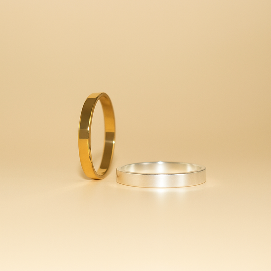 Basic Thick Band Ring in 14k Gold Filled or 925 Sterling Silver