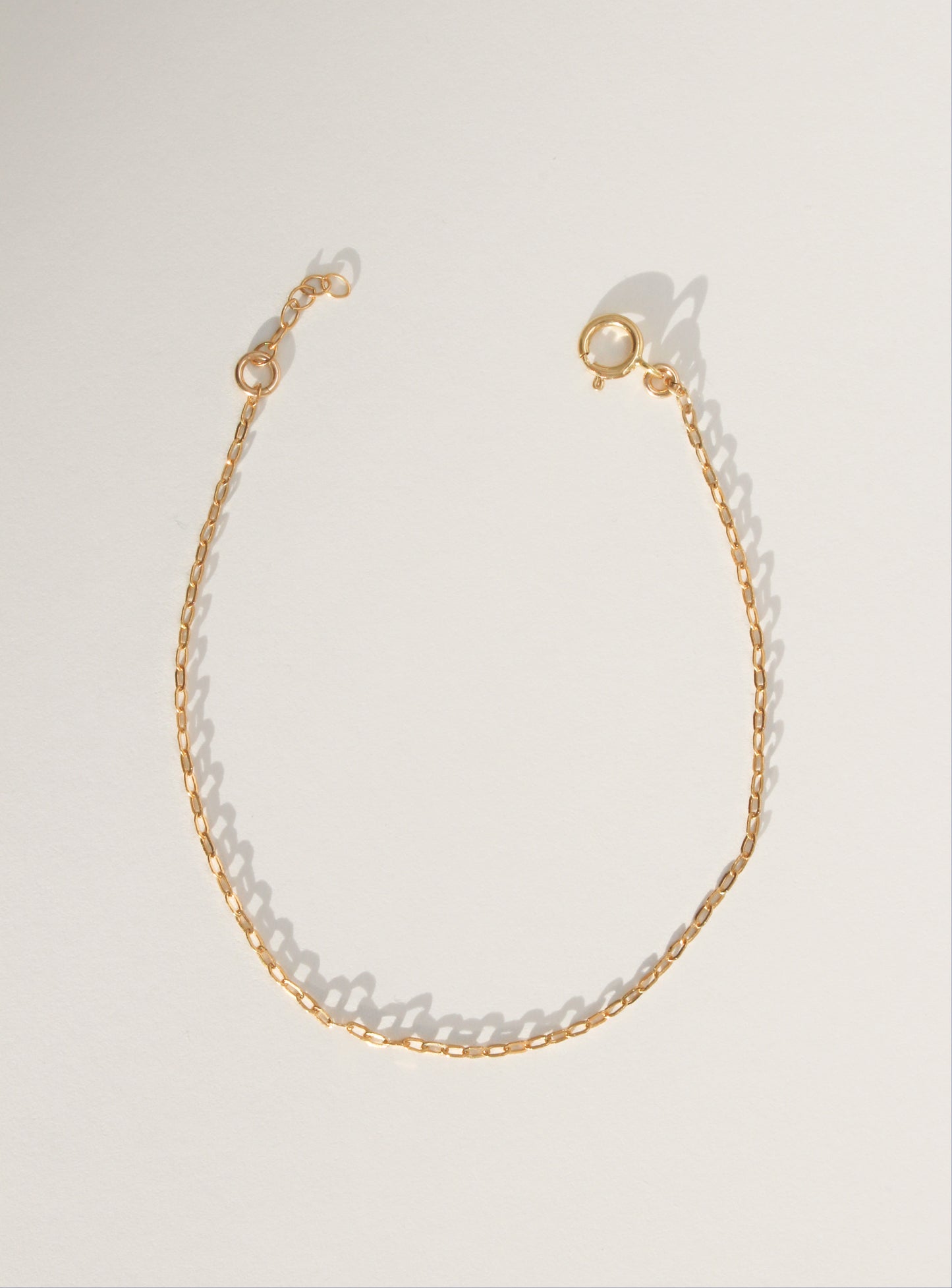 14k Gold Filled Rectangle Chain Bracelet ∙ Minimalist Layering Bracelet ∙ Custom Length ∙ Gift for her ∙ 1.2mm ∙ Waterproof Anti tarnish