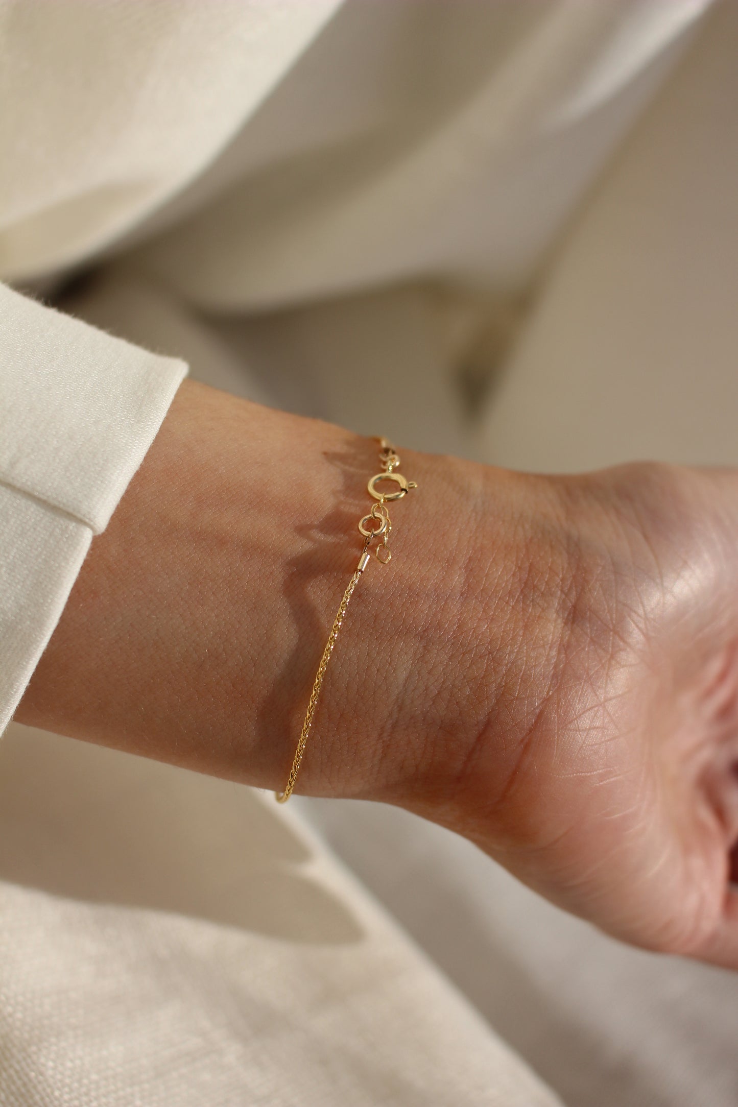 14k Gold Filled Wheat Chain Bracelet ∙ Waterproof ∙ Personalize Bracelet Length ∙ Gift for Women ∙ 0.9mm ∙ Friendship Bracelet