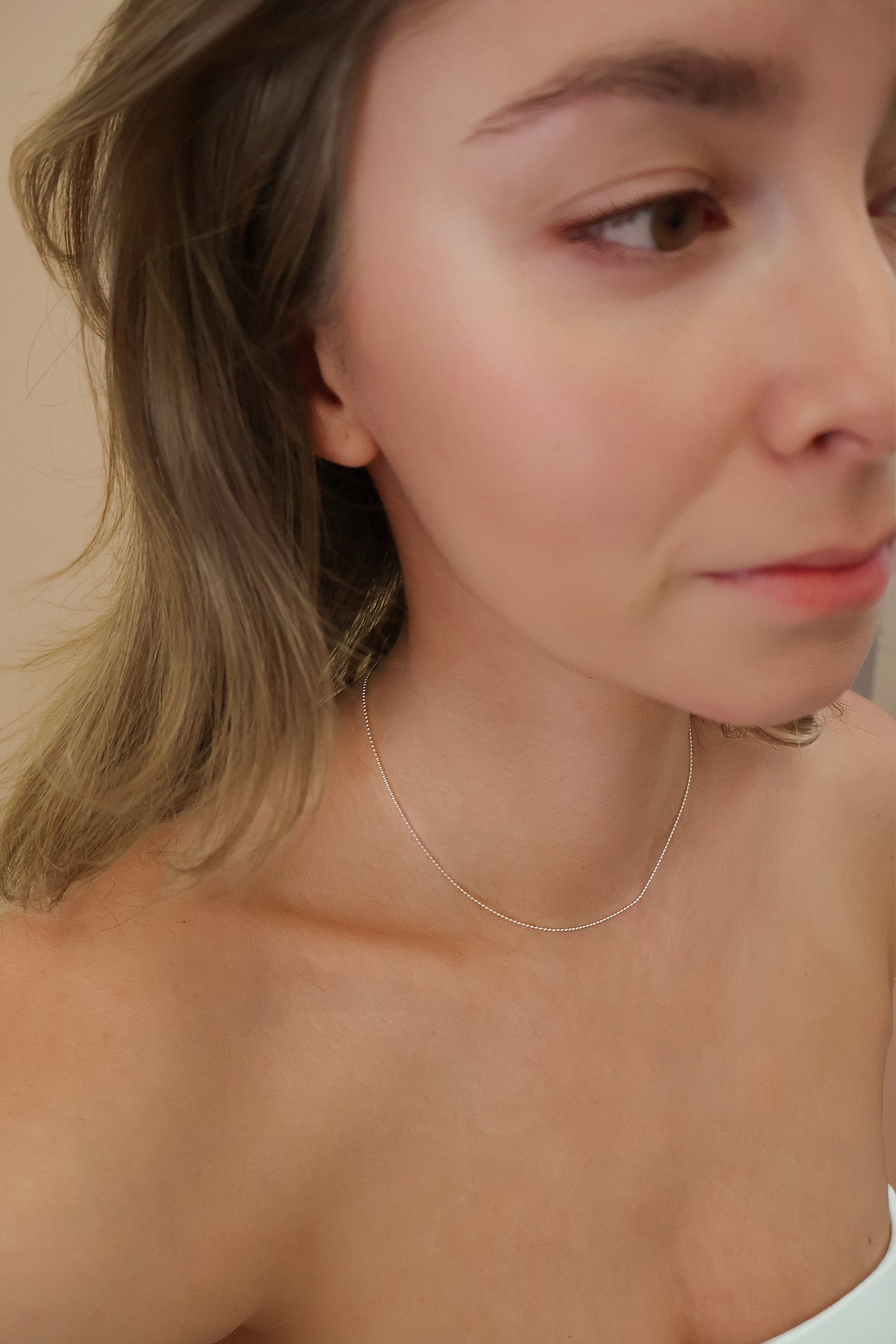 Collier en argent sterling 925 | Chaîne en argent | Choix de la longueur | 14 à 20 pouces | Choker minimaliste simple