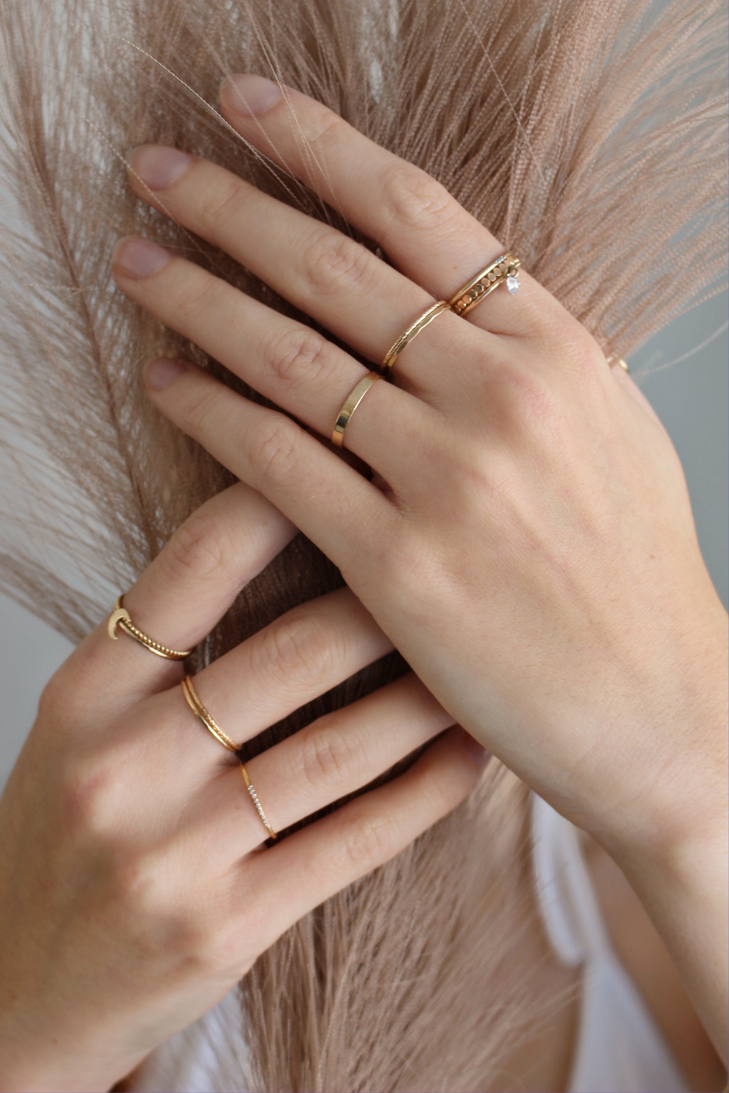 Basic Thick Band Ring in 14k Gold Filled or 925 Sterling Silver