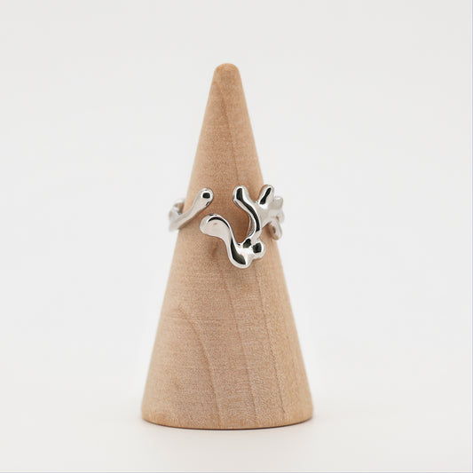 Water Element Ring in 925 Sterling Silver · Knuckle Ring