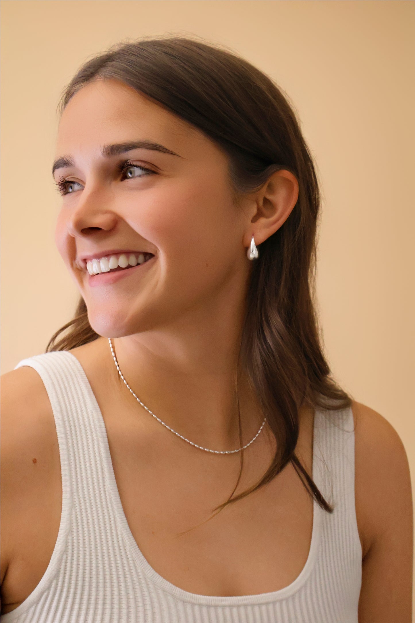 925 Sterling Silver Water Drop Earrings · Medium Teardrop