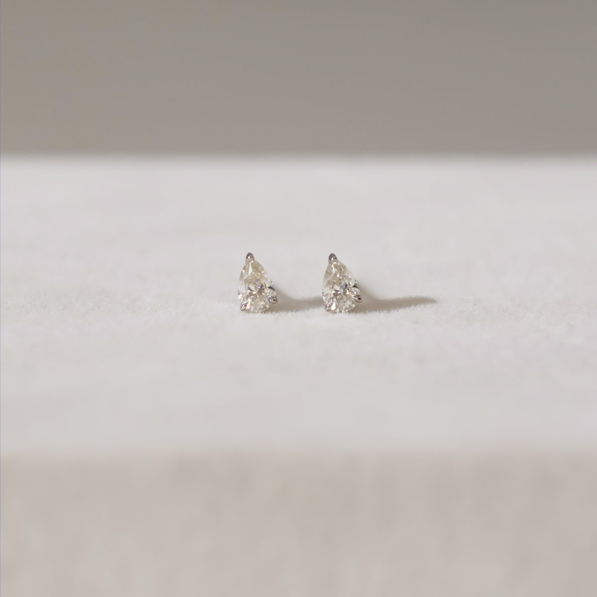 Pear Cut VVS1 Moissanite Screw or Push Back Earrings · GRA Certified · 925 Sterling Silver