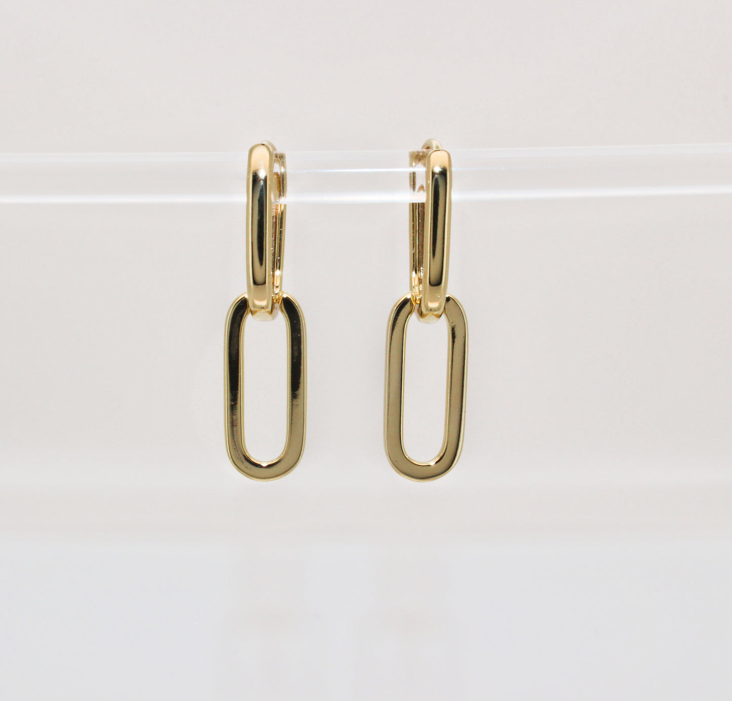 NEMY - Hoop Earrings Dipped in 14K Gold ∙ Chunky Earrings