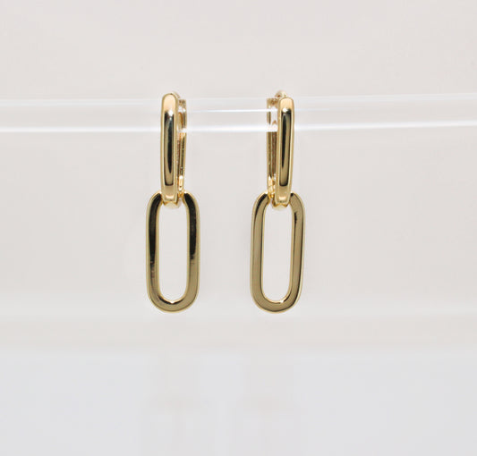 NEMY - Hoop Earrings Dipped in 14K Gold ∙ Chunky Earrings