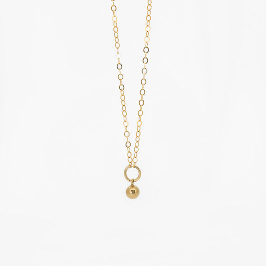 Aesthetic 14K Gold Filled Ball Necklace ∙ 4mm
