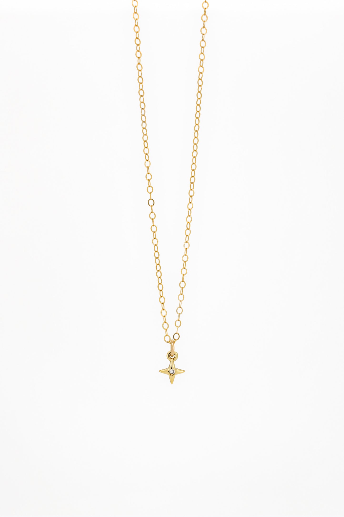 Collier étoile du Nord rempli d'or 14 carats | Belle chaîne en or tour de cou céleste pour femme | Ensemble de colliers pendants superposés minimalistes délicats