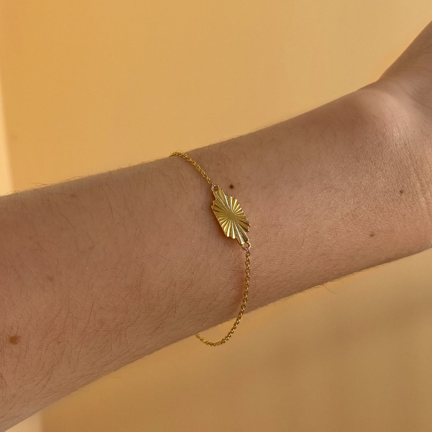 18k Gold Vermeil Sunburst Bracelet