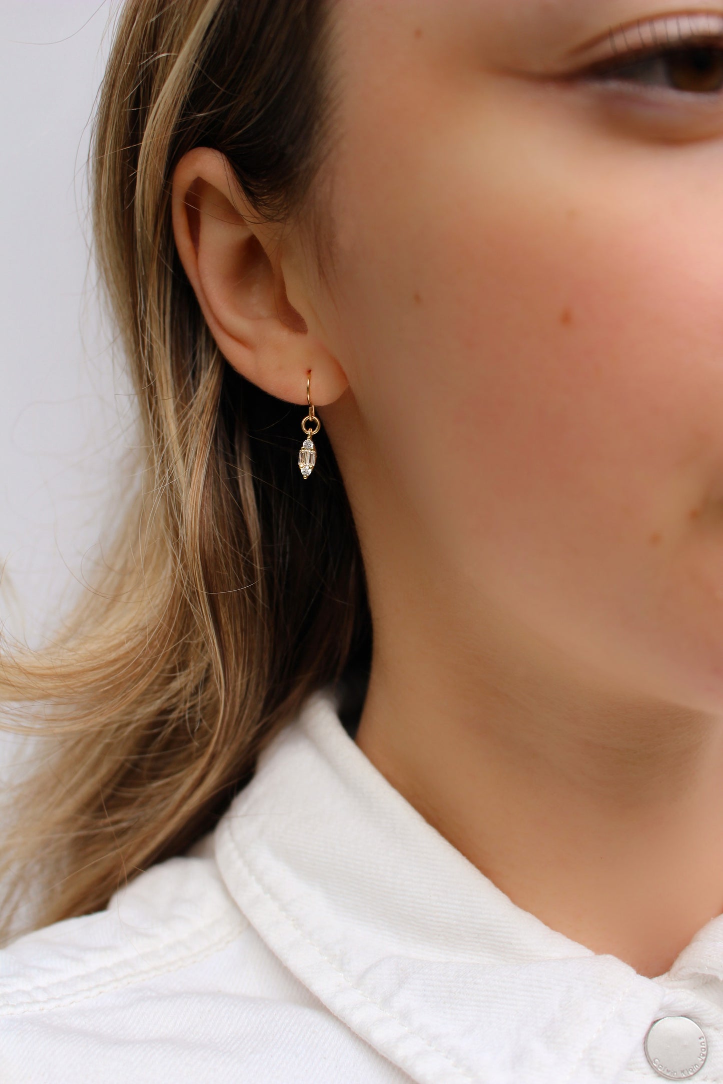 Marquise Earrings with 14k Gold Filled Dangle Earrings