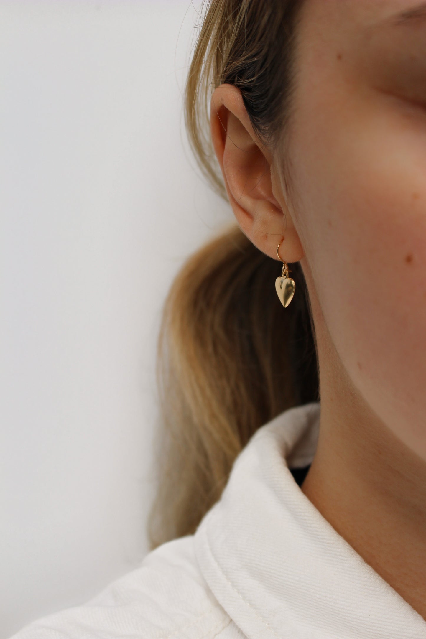 Love Earrings · 14k Gold Filled Earrings · Dangling Heart