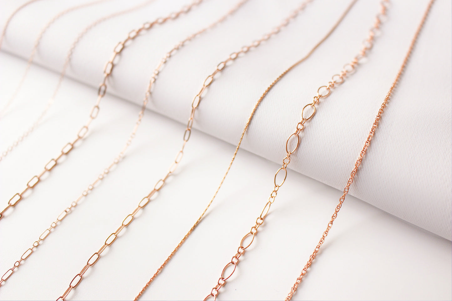 14k Rose Gold Filled Necklace ∙ Water Resistant Custom Rose Gold Chain
