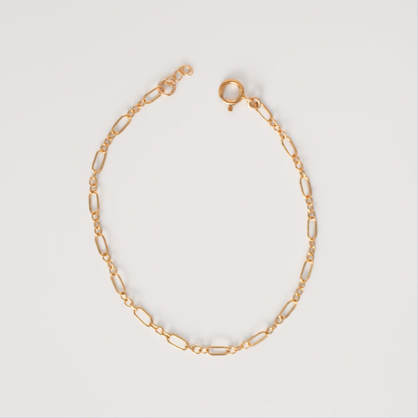14k Gold Filled Oval Cable Chain Bracelet ∙ Handmade Bracelet ∙ Adjustable Bracelet ∙ Allergy Free Jewelry ∙ Friendship Bracelet
