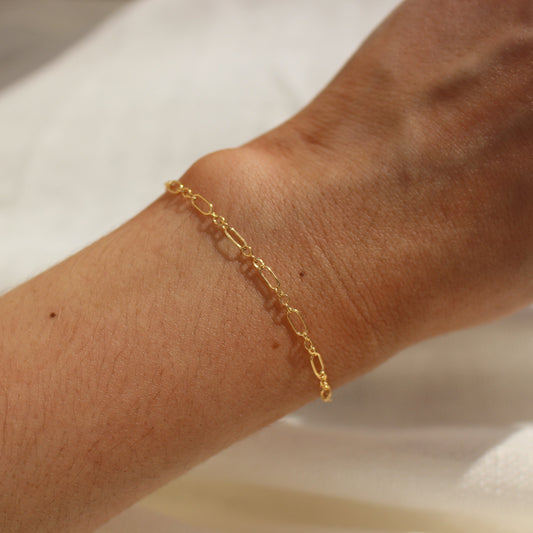 14k Gold Filled Oval Cable Chain Bracelet ∙ Handmade Bracelet ∙ Adjustable Bracelet ∙ Allergy Free Jewelry ∙ Friendship Bracelet