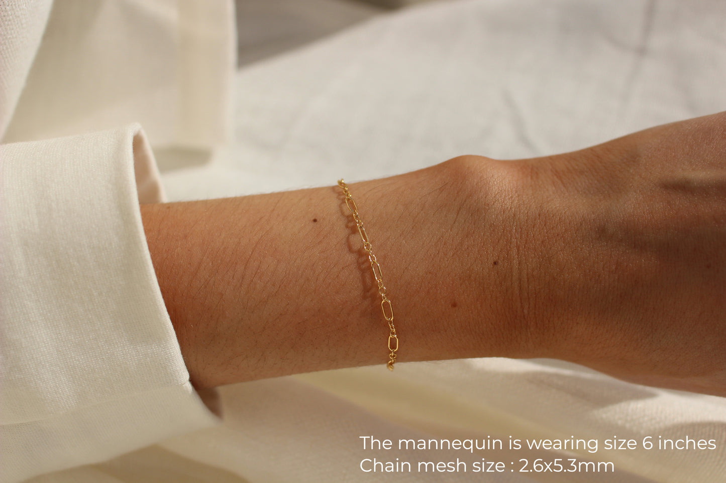 14k Gold Filled Oval Cable Chain Bracelet ∙ Handmade Bracelet ∙ Adjustable Bracelet ∙ Allergy Free Jewelry ∙ Friendship Bracelet