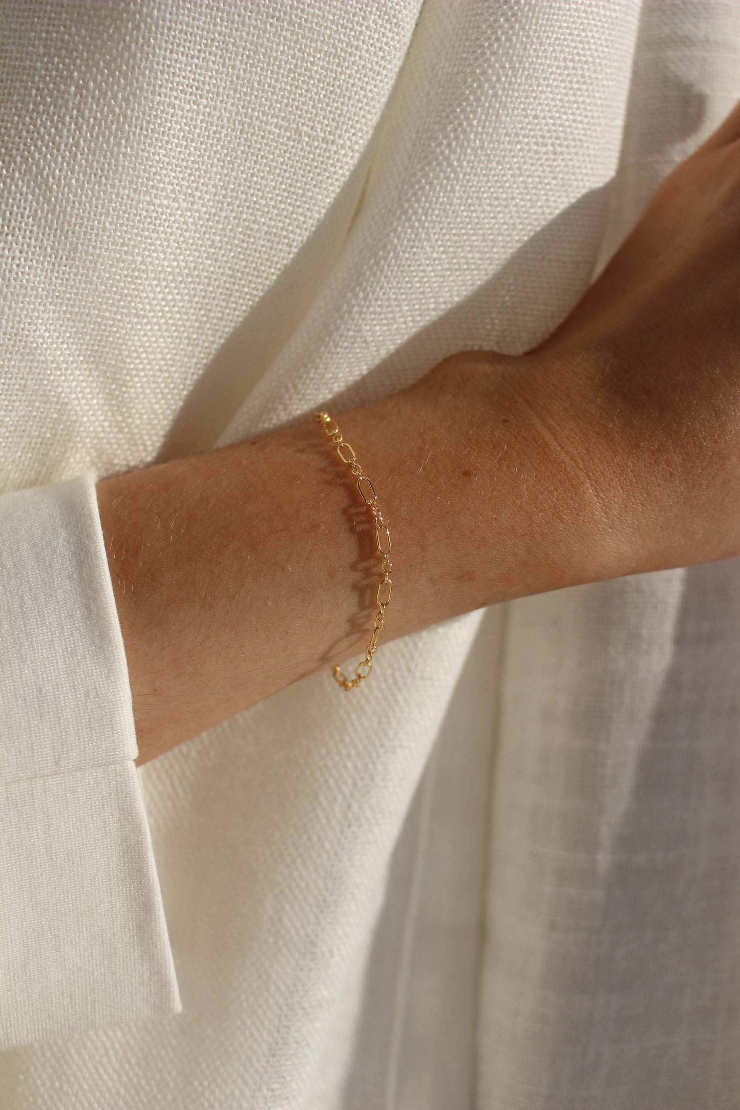 14k Gold Filled Oval Cable Chain Bracelet ∙ Handmade Bracelet ∙ Adjustable Bracelet ∙ Allergy Free Jewelry ∙ Friendship Bracelet