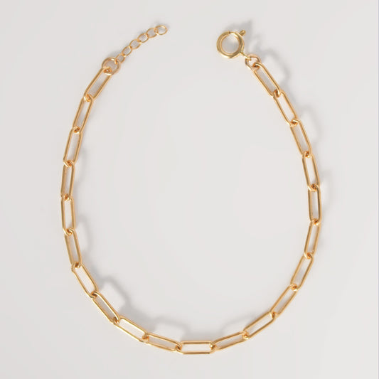 14k Gold Filled Paperclip Bracelet ∙ 3x8.8mm