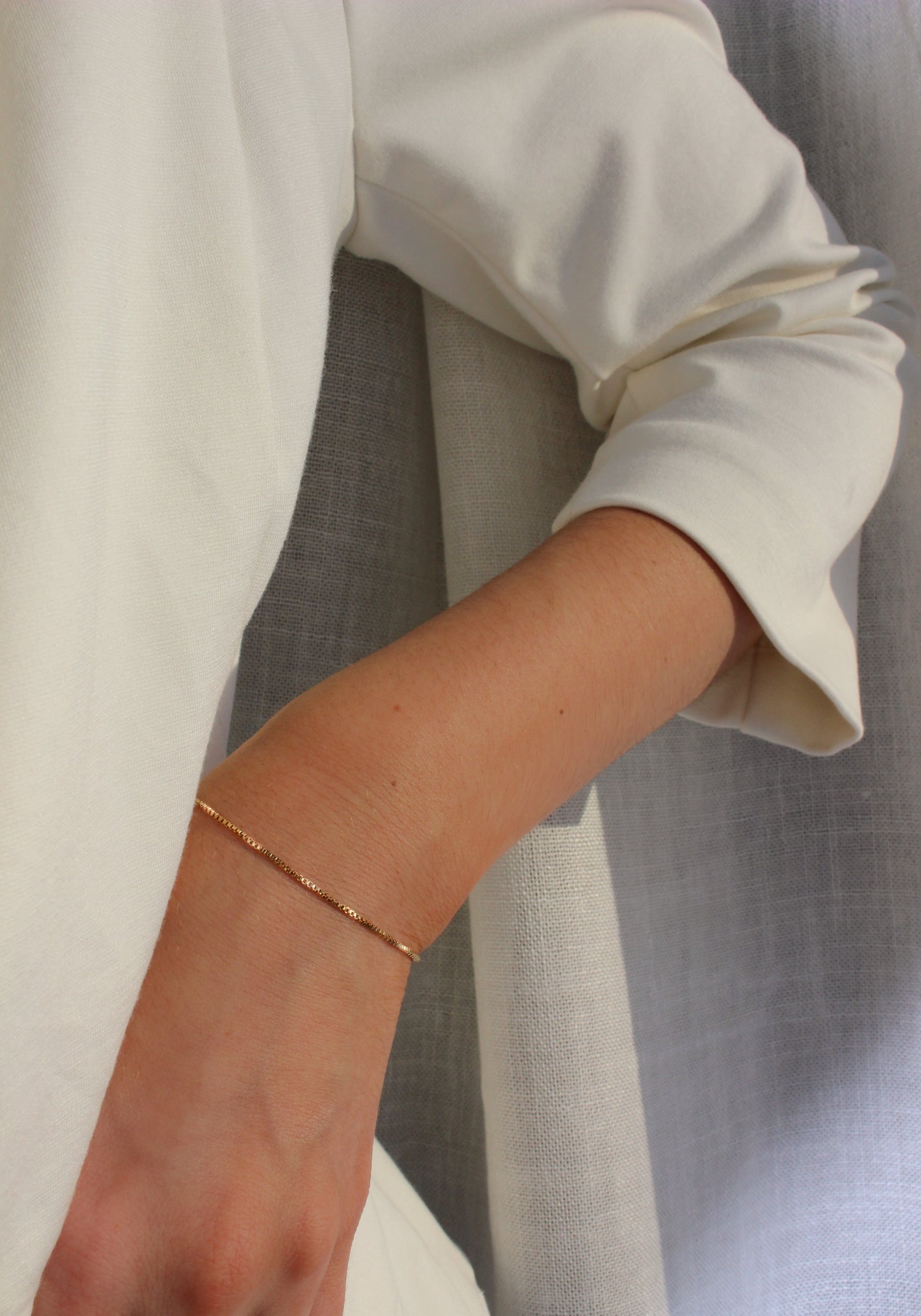 14k Gold Filled Box Bracelet ∙ Handmade Bracelet