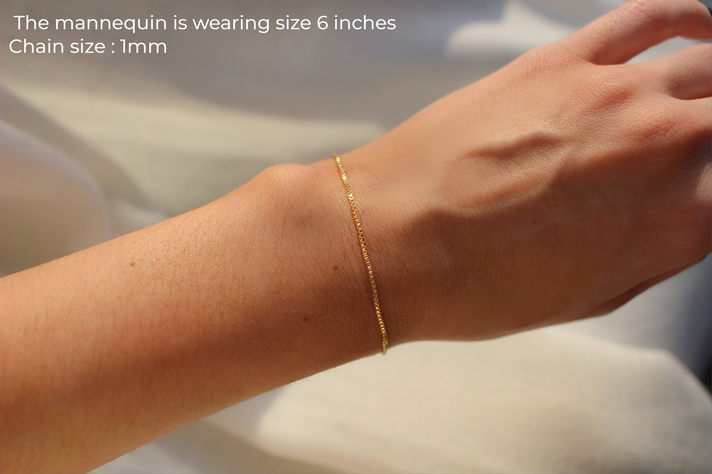 Waterproof ∙ 14k Gold Filled Box Bracelet ∙ Handmade Bracelet ∙ Adjustable Bracelet ∙ Allergy Free Jewelry ∙ Friendship Bracelet ∙ Style K 1mm