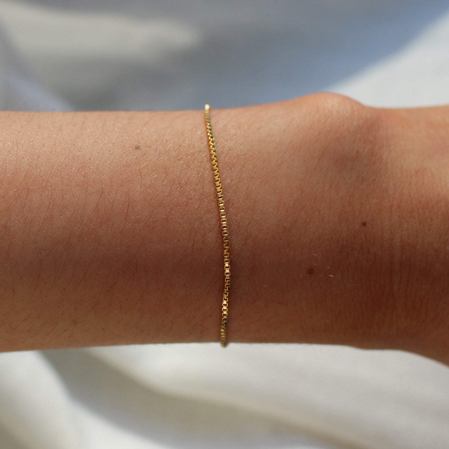 14k Gold Filled Box Bracelet ∙ Handmade Bracelet