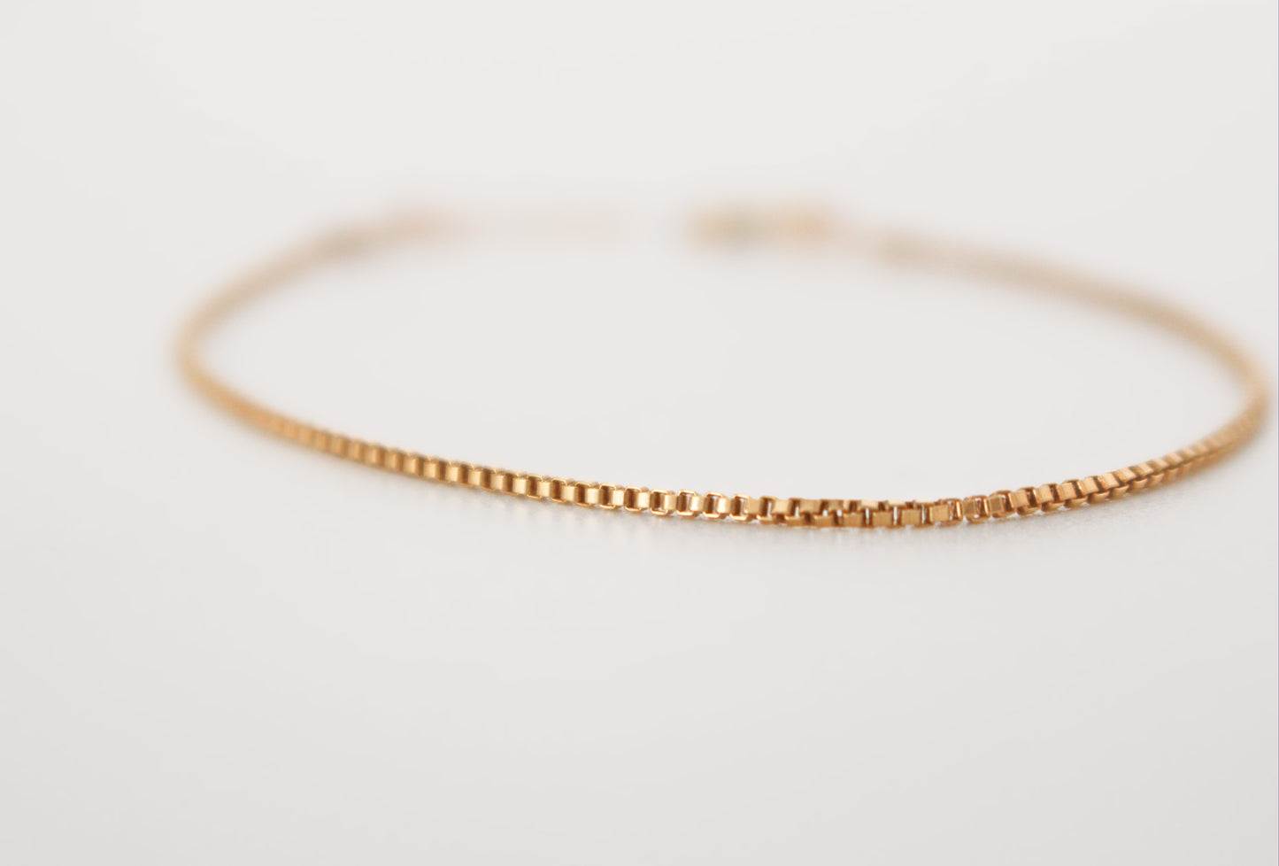 14k Gold Filled Box Bracelet ∙ Handmade Bracelet