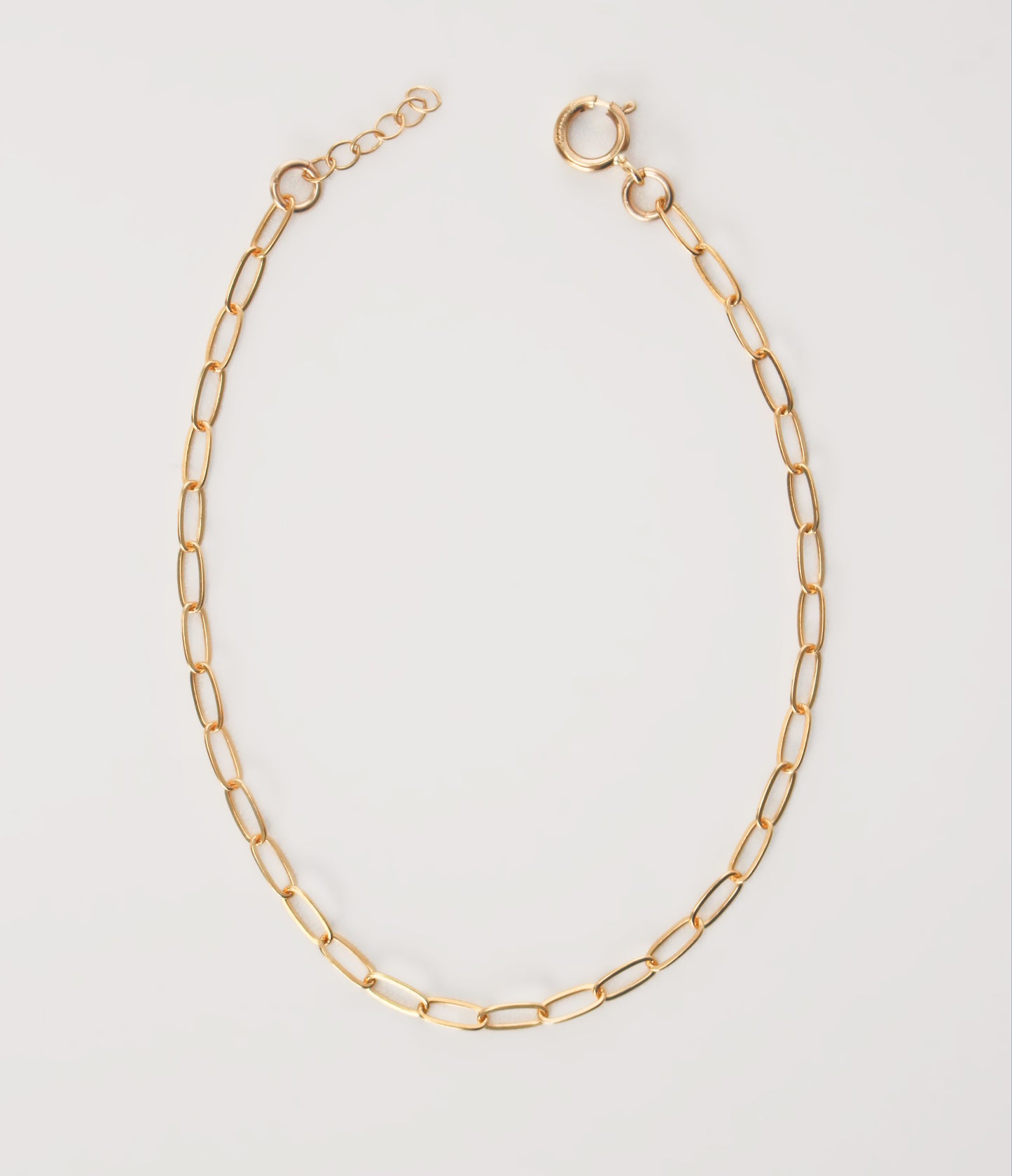 14k Gold Filled Small Paperclip Bracelet