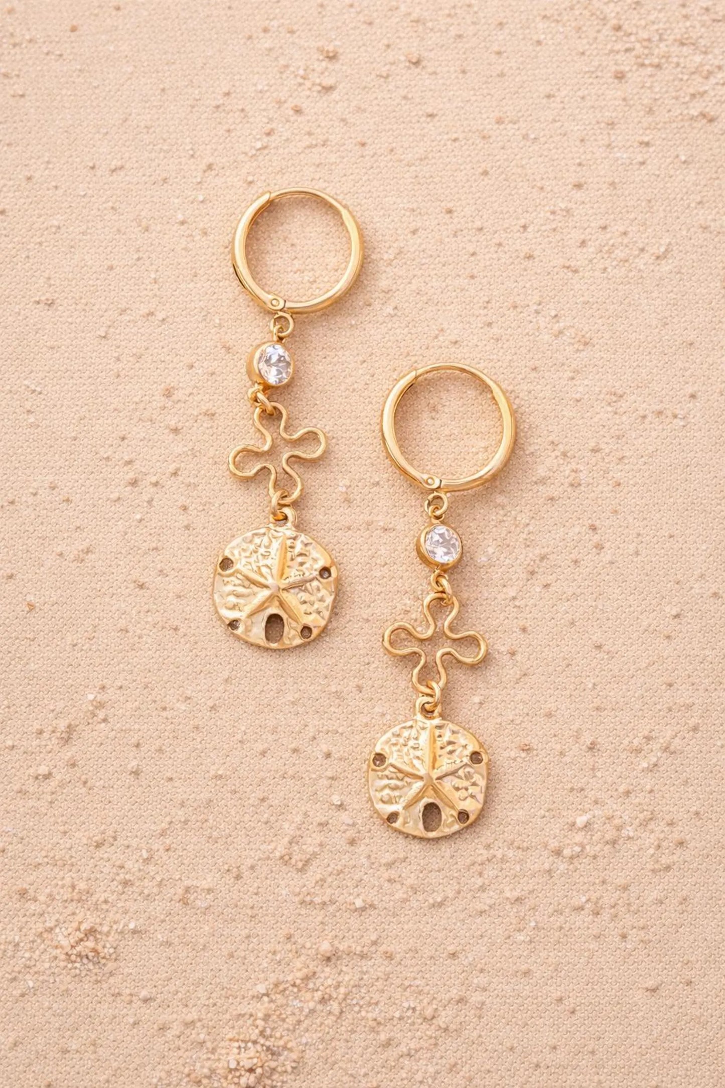 Dangling Boho Chic Earrings in 14k Gold Filled · Waterproof Lucky Charm Earrings